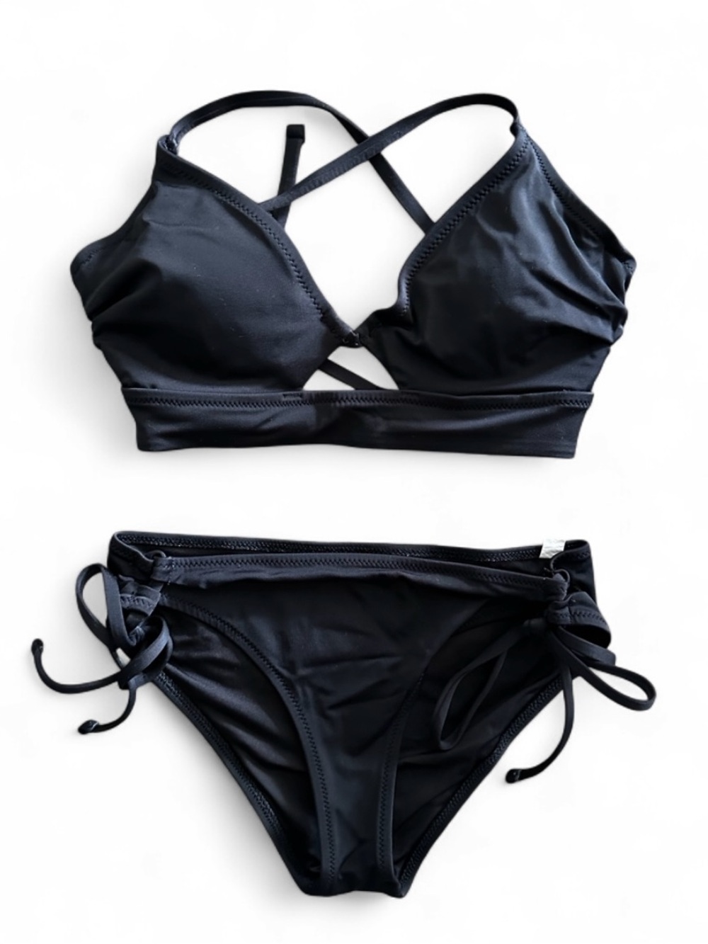 Black Two-Piece Bikini Swimsuit